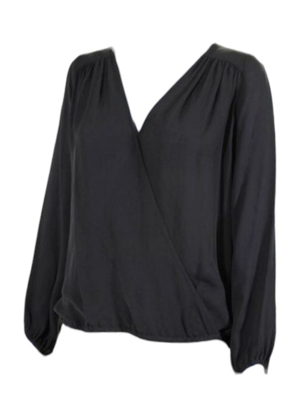 Joie grey faux wrap blouse size M - Picture 2 of 5